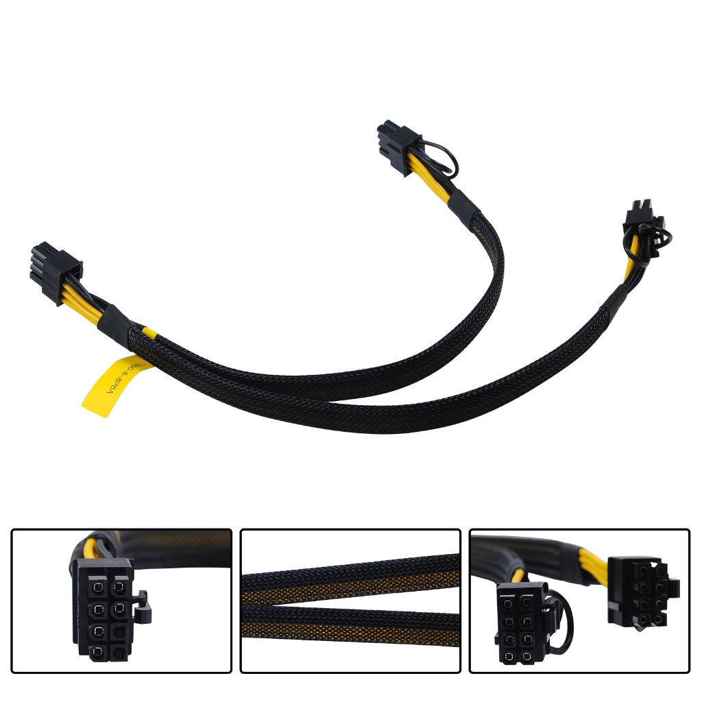 ใหม่ T3600-8P8A 8pin ถึง 6P + 8p GPU สายไฟสําหรับ DELL T3600 T3610 T5820 T5810 T7820 T5600 T7810