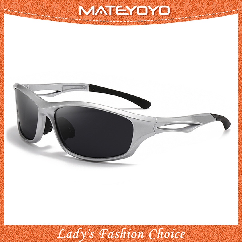 MATEYOYO แว่นตากันแดดผู้ชาย TAC แว่นตาขับรถโพลาไรซ์แว่นตากีฬากลางแจ้ง UV400 แว่นตาน้ําหนักเบาแว่นตากันแดด Clean Vision ขี่จักรยานขี่แว่นตาวิ่ง