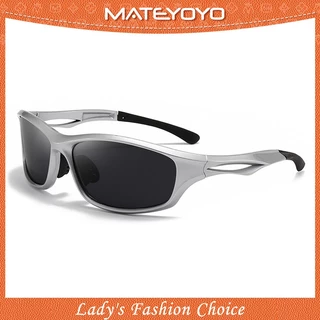 MATEYOYO กันแดดผู้ชาย TAC ขับรถโพลาไรซ์กีฬากลางแจ้ง UV400 แว่นตาน้ําหนักเบาแว่นตากันแดด Clean Vision ขี่จักรยานขี่แว่นตาวิ่ง