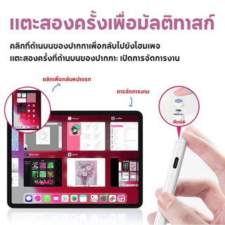 Jamjake for ipad stylus pen วางมือ+แรเงาได้ ฟังก์ชันแม่เหล็กปากกา for iPad ที่ออกในปี 2018 เป็นต้นไป