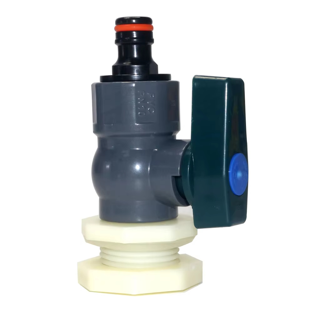 น้ํากลางแจ้ง Spirot Rain Barrel Kit PVC Rainwater อุปกรณ์เสริมสําหรับมาตรฐานกลางแจ้ง 3/4 นิ้วเส้นผ่านศูนย์กลางก๊อกน้ํา