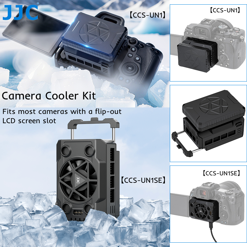 JJC พัดลมระบายความร้อนสําหรับกล้อง DSLR และ Mirrorless Cooler ชุดแบตเตอรี่แม่เหล็กสําหรับ Sony A7V A7 V A7IV A6700 ZV-E10 II ZVE10 ZV-E1 A7C II R50 V R6 R5 II ระบบยิงวิดีโอ
