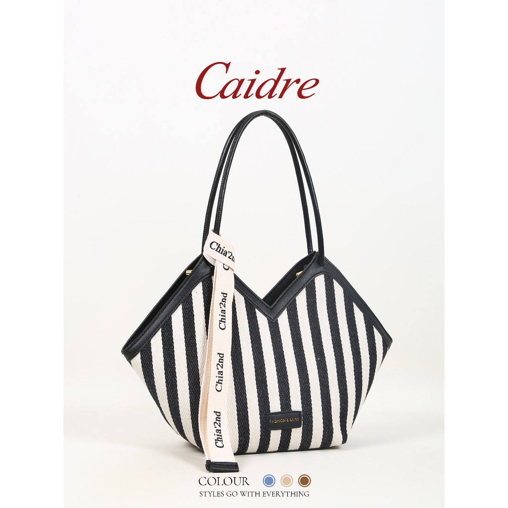 Caidre กระเป๋า tote ขนาดใหญ่สำหรับ 여성 ทำจากผ้าใบ