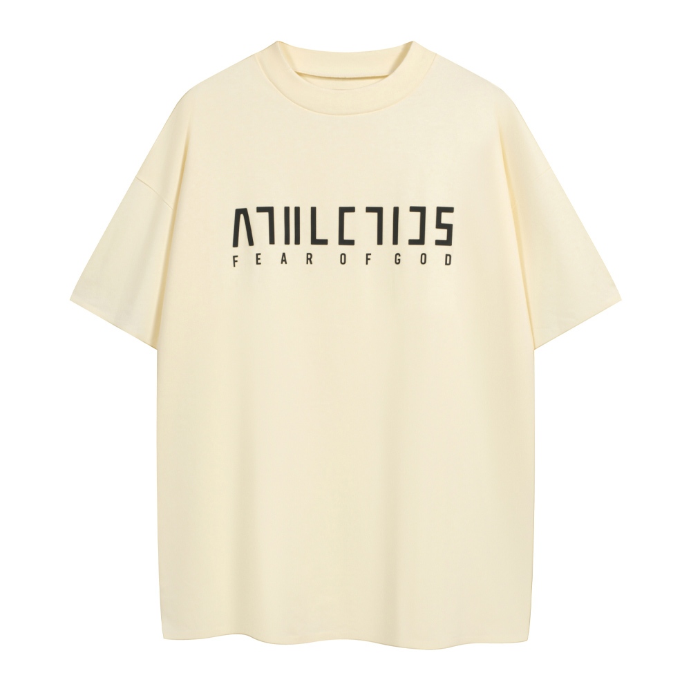 FOG x ATH 25FW เสื้อยืดผ้าฝ้ายแบรนด์ร่วม | แอปริคอท