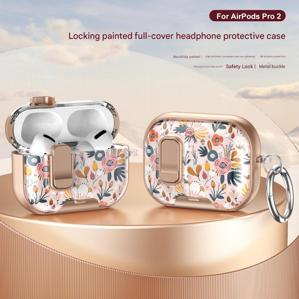 มาใหม่สําหรับเคส airpods 4/pro2 | ตัวล็อคแบบล็อคได้ + การออกแบบขาตั้งแบบป๊อปอัพ, การชาร์จแบบไร้สาย, ฝาครอบพิมพ์ทาสีศิลปะ