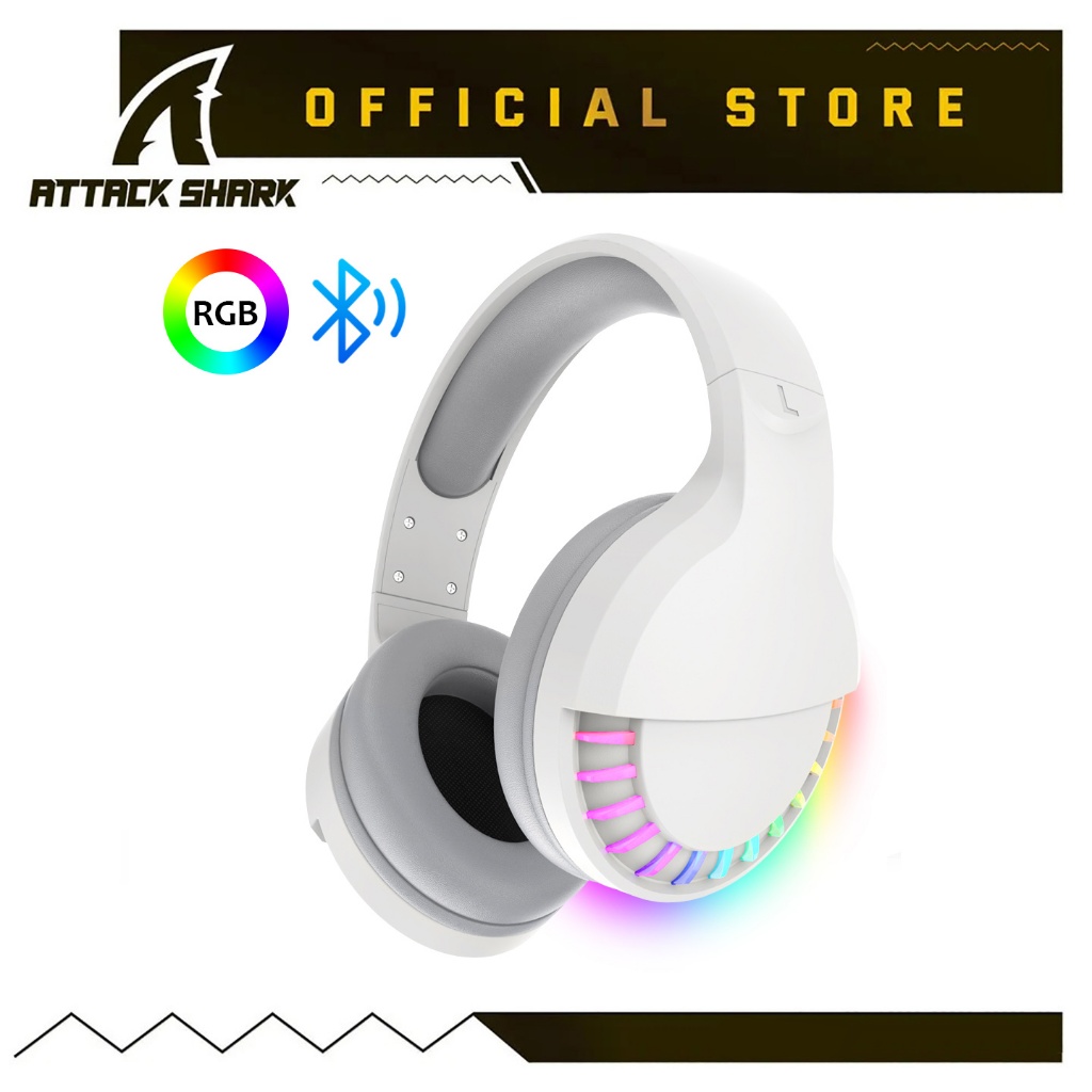 ATTACK SHARK XZIYOULANG ชุดหูฟังบลูทูธไร้สาย Over Ear/Hi-Fi สเตอริโอ 5.1 ช่อง/RGB LED Horse Race Bac