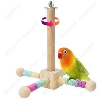 สไตล์สายรุ้ง  กังหันลมหมุนรูปนก ของเล่นนกแก้ว คอนยืน วงล้อหม…