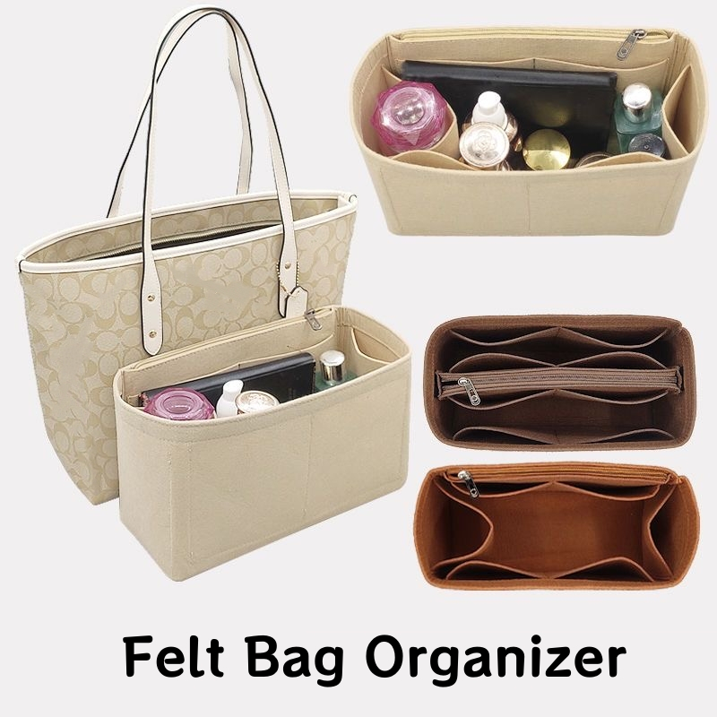 พร้อมส่ง Felt กระเป๋าสักหลาด สําหรับใส่เครื่องสําอางกลาง กันน้ำ เหมาะกับการเดินทาง Bag Organizer