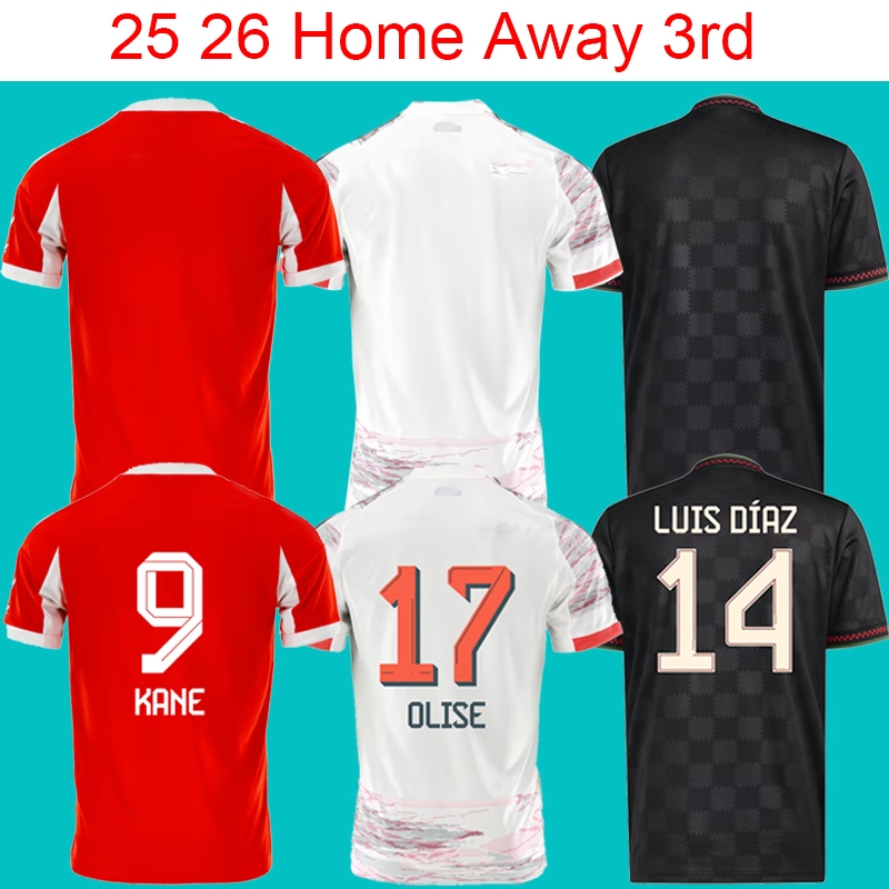 2025 2026 Kimmich Davies Muller Olise Kane Sane Home Away Mens Jersey