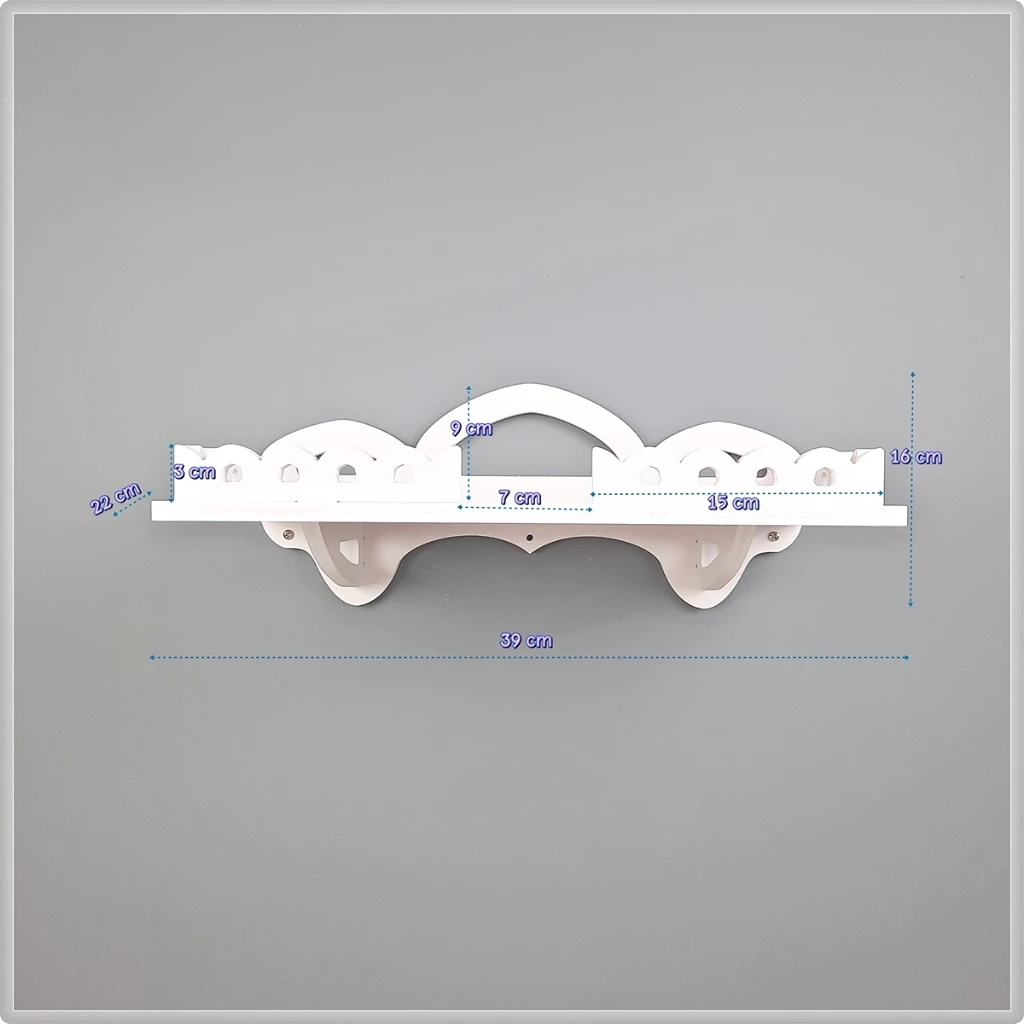 โต๊ะบูชาพระและขวัญสไตล์ไทย แผ่นติดผนังสีขาวสำหรับบ้าน ใช้สำหรับวางพระพุทธรูป ขวัญ และของถวาย โครงสร้างโมเดิร์น สวยงาม - รูปที่ 3