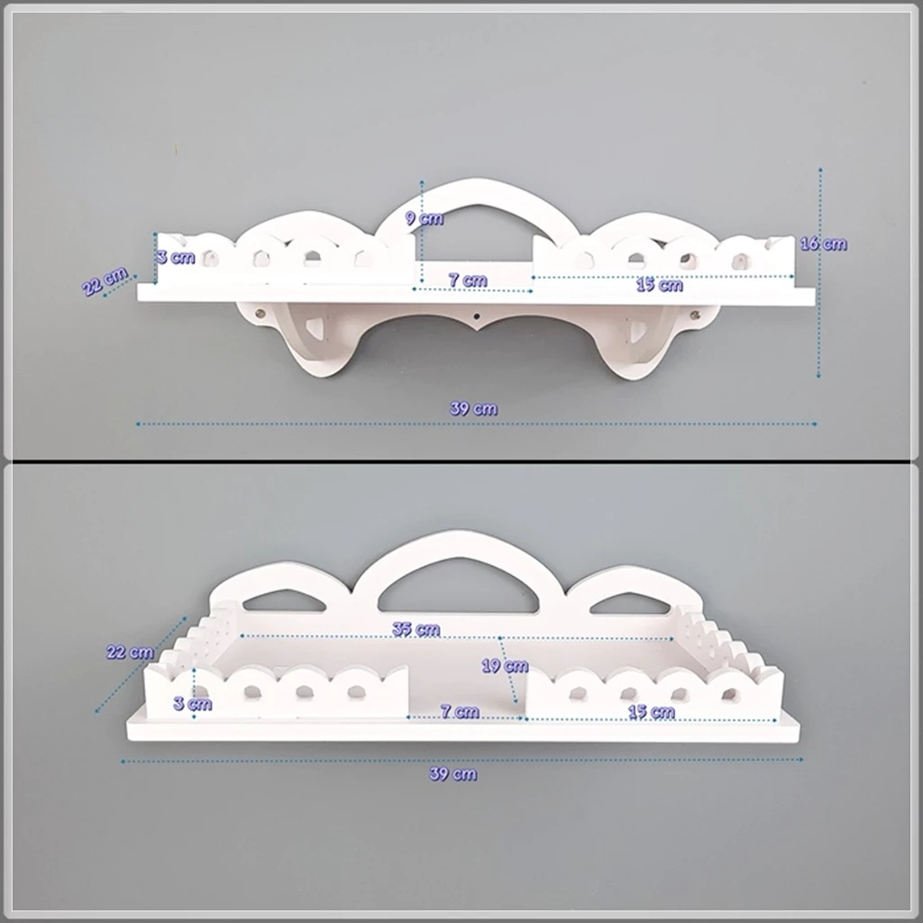 โต๊ะบูชาพระและขวัญสไตล์ไทย แผ่นติดผนังสีขาวสำหรับบ้าน ใช้สำหรับวางพระพุทธรูป ขวัญ และของถวาย โครงสร้างโมเดิร์น สวยงาม - รูปที่ 5