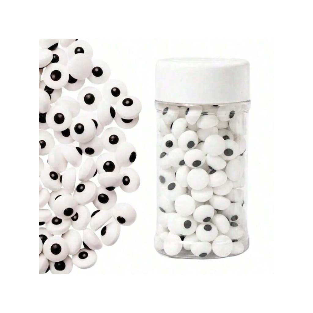 ตาขนมฮาโลวีนสําหรับตกแต่งเค้ก - 0.5 ~ 2 ซม. Eyeball Sprinkles, 75 กรัม Sugar Toppers สําหรับคุกกี้, Cupcakes & ตกแต่งขนมฮาโลวีน