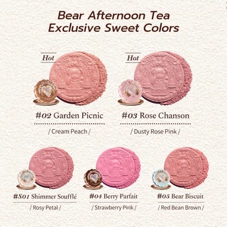 บลัชออนเนื้อซิลค์ซาติน Flower Knows The Sweetie Bear Collection 5 กรัม