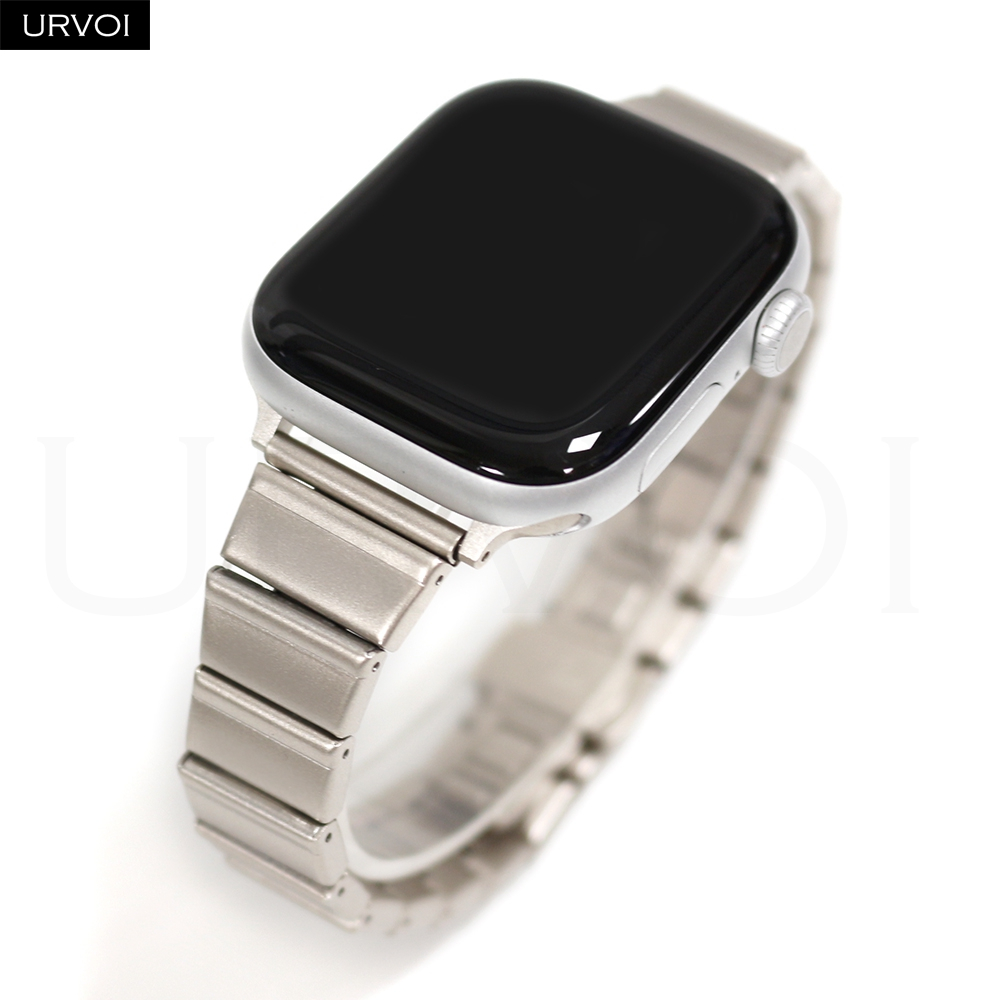 URVOI Band สําหรับ Apple Watch Series11 10 9 8 7 SE3 สายสแตนเลสสําหรับ iWatch 14 มม. น้ําหนักเบาสาวส