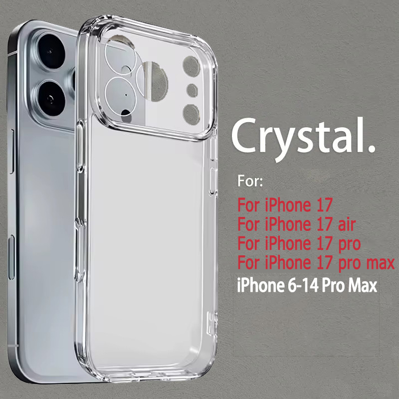 jansin เคส สําหรับ iphone 17 pro max เคสโทรศัพท์ สีใส กันกระแทก สำหรับ iphone 17 pro max 17 16 pro m