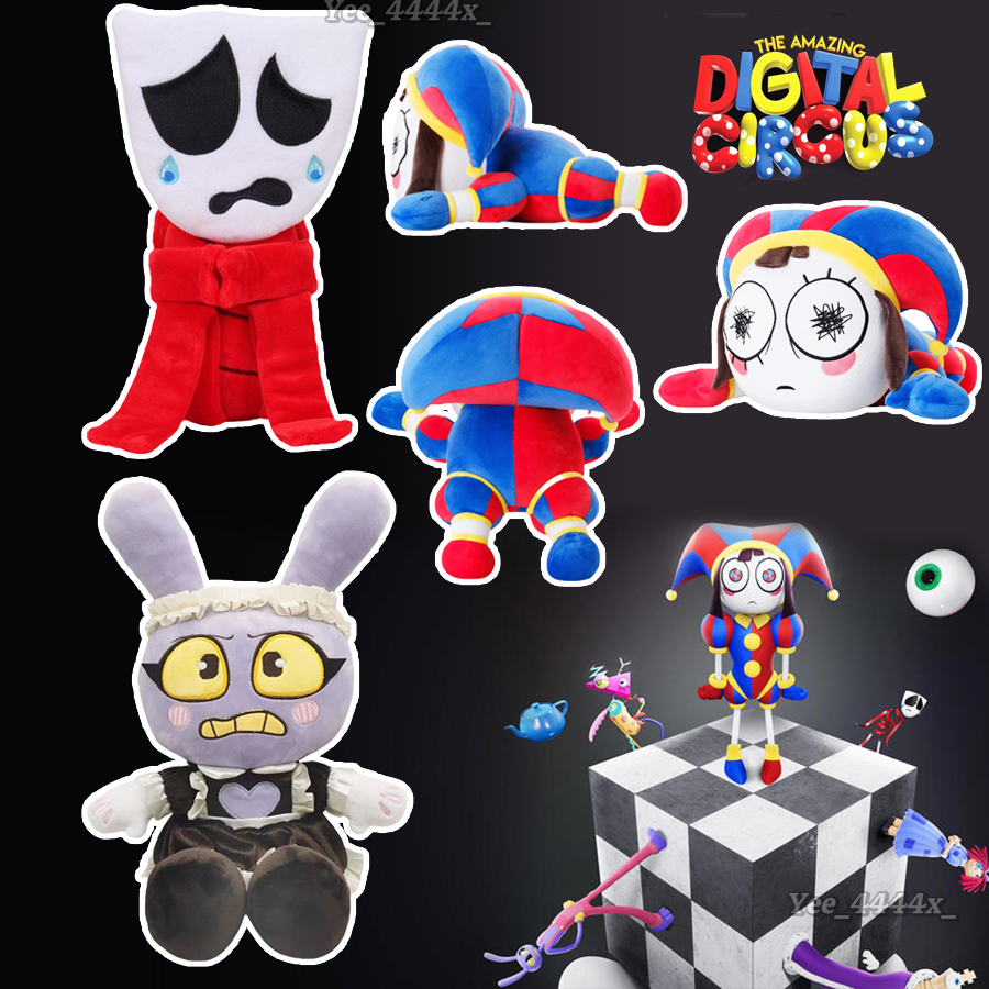 Maid Jax Plushie The Amazing Digital Circus Jax และ Pomni ตุ๊กตาผ้ากํามะหยี่ของขวัญที่ยอดเยี่ยมสําหร