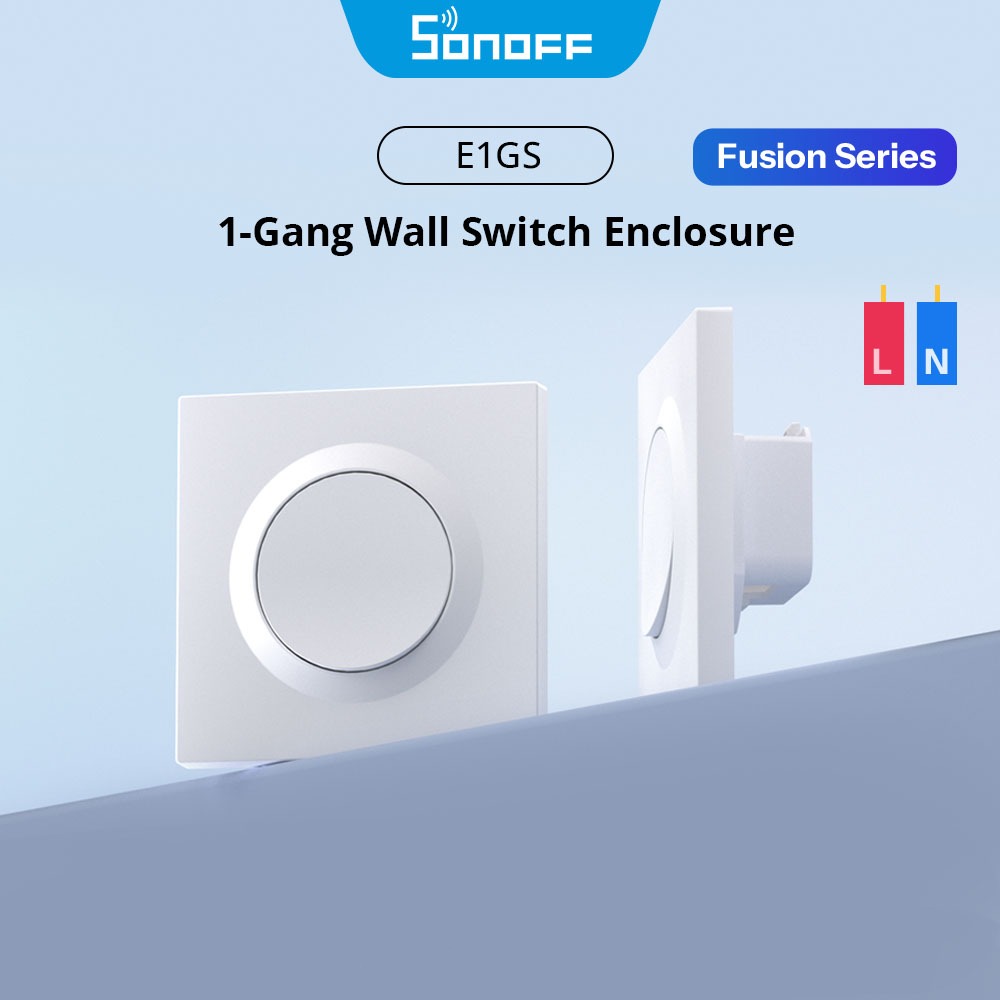 SONOFF E1GS Wall Switch Enclosure PC วัสดุ Ultra-Slim Design ติดตั้ง Enclosure Series MINIR4M/ZBMINI