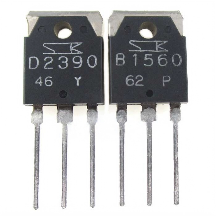 ((1 ชิ้น) ชิ้นส่วนอิเล็กทรอนิกส์ D2390 2SD2390 หลอดจับคู่ B1560 2SB1560 หลอดขยายเสียง