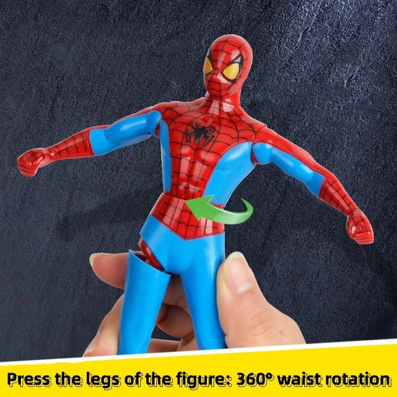 360° หมุน Marvel Super Hero ของเล่น Iron Man Utralman Spider Man Hulk กัปตันอเมริกา Avengers ตุ๊กตาตุ๊กตาของเล่นของขวัญ thumbnail 6