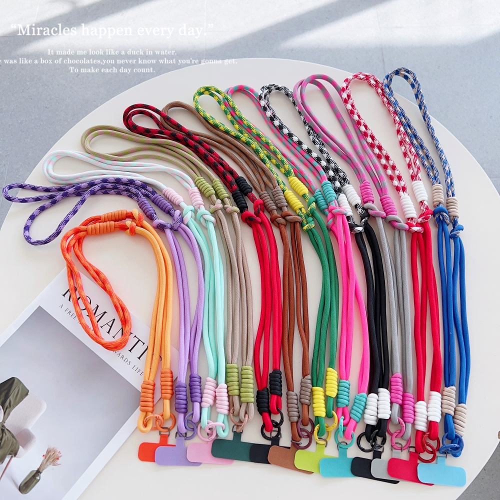 สีใหม่สากลโทรศัพท์เชือกเส้นเล็ก ค โรสบอดี คอสายเชือกเส้นเล็กสายคล้องด้วยบัตรป้องกันการสูญหายเชือก – โปรปัง