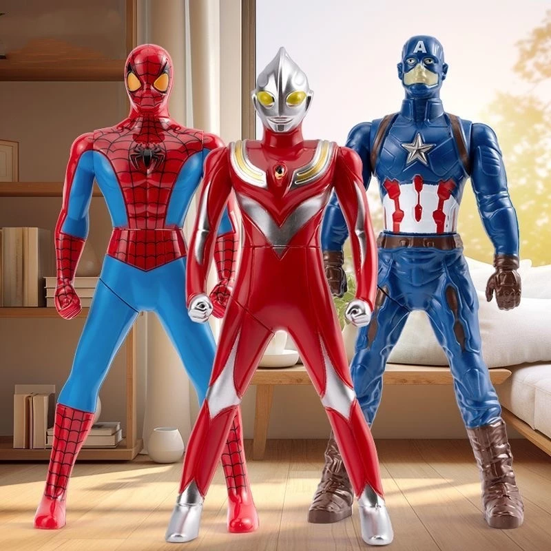 360° หมุน Marvel Super Hero ของเล่น Iron Man Utralman Spider Man Hulk กัปตันอเมริกา Avengers ตุ๊กตาตุ๊กตาของเล่นของขวัญ thumbnail 5