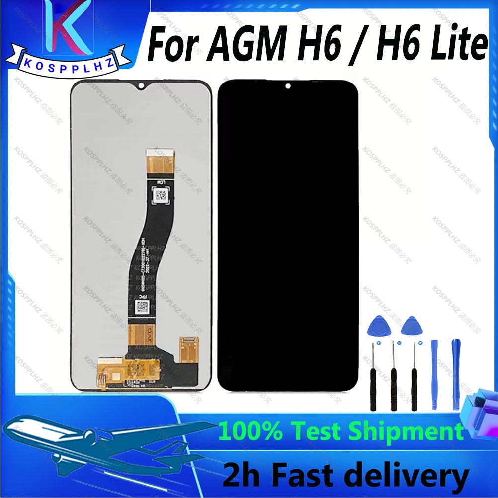 สําหรับ 6.56 นิ้ว AGM H6 H6 LITE จอแสดงผล LCD และหน้าจอสัมผัส + อะไหล่ซ่อมประกอบเครื่องมือกาวสําหรับ