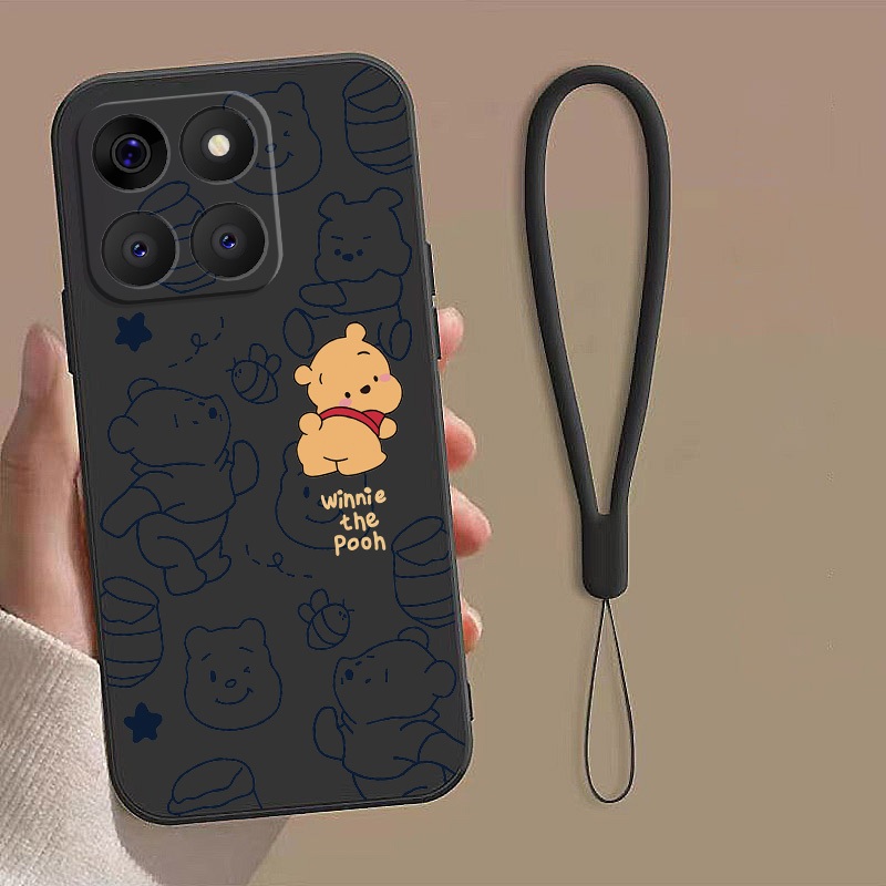 Honor 400 Smart Honor X7d Premium Silicon Case Cute Winnie The Pooh Case Soft Cover