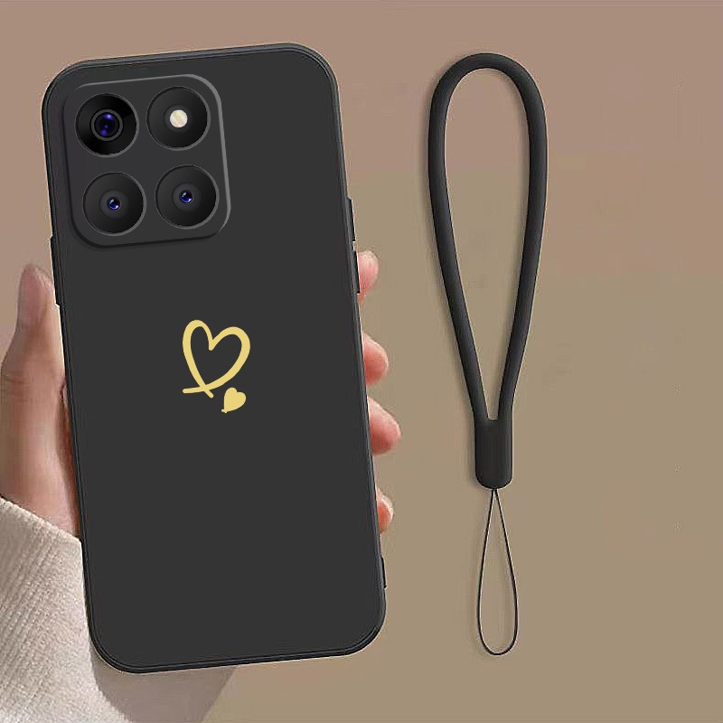 Honor 400 Smart Honor X7d Artistic Love Heart Silicon Case น่ารัก Simple Case Soft Cover