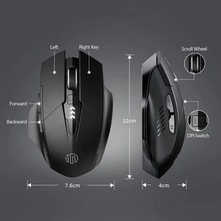 Inphic F1 / A1 เมาส์ไร้สาย บลูทูธ 2.4G Wireless / Bluetooth Mouse แบบชาร์จไฟได้
