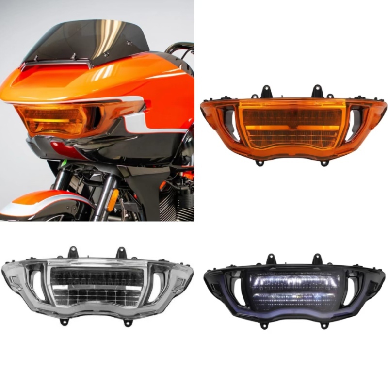 เหมาะสําหรับ Harley Road Glide ไฟคู่ Gliding Road Glide CVO121 ไฟหน้า LED ดัดแปลง 2024-2025