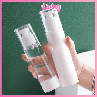 Living ✅ ขวดปั๊มสุญญากาศ แบบพกพา 30/50/100กรัม แบบพลาติก ขวดโลชั่น ใส่ครีม เซรั่ม ใส่เครื่องสำอาง พกพาสะดวก（มีจำหน่ายขายส่ง）