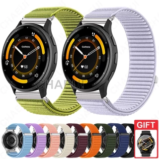 สายถักสร้อยข้อมือทอสายรัดข้อมือไนลอนอุปกรณ์เสริมสําหรับ Garmin Venu 4 45mm 41mm / Venu 3 / 3s / Venu 2 / 2s / 2 Plus