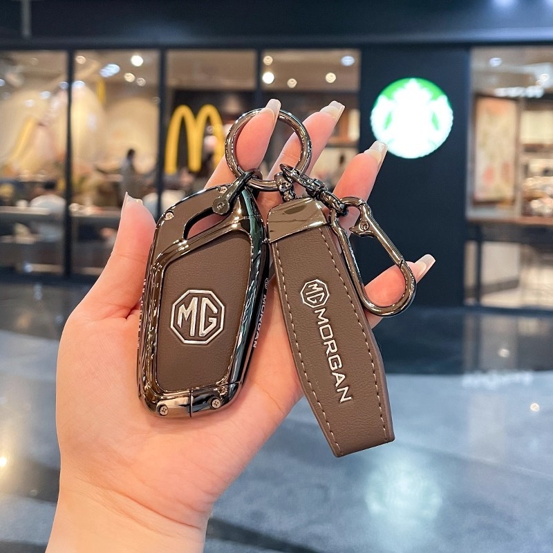 [พร้อมสต็อก] สังกะสีอัลลอยด์กุญแจรถสําหรับ MG MG5 ZX GT GS MG3 MG4 MG6 MG7 EZS HS EHS ZS EV หนังคุณภาพสูงครอบคลุมป้องกัน
