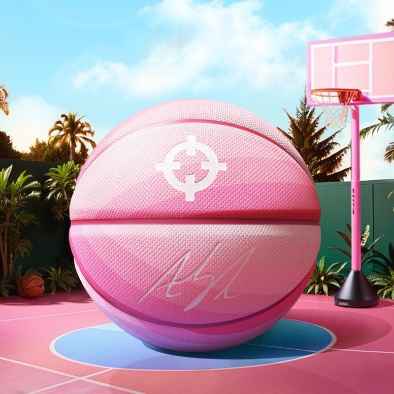 Ricorer Basketball No. 6 ลูกบอลสีฟ้าสำหรับผู้หญิง ทนทานและดูดซึมความชื้น