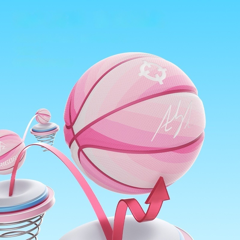Ricorer Basketball No. 6 ลูกบอลสีฟ้าสำหรับผู้หญิง ทนทานและดูดซึมความชื้น ราคา ถูกที่สุด ดีลบีเคเค แกลเลอรีภาพที่ 2