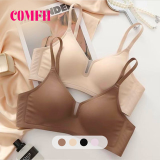 【Comfort Room】Women's seamless bra without underwire, featuring soft support and comfortable cotton lining, available in a simple design