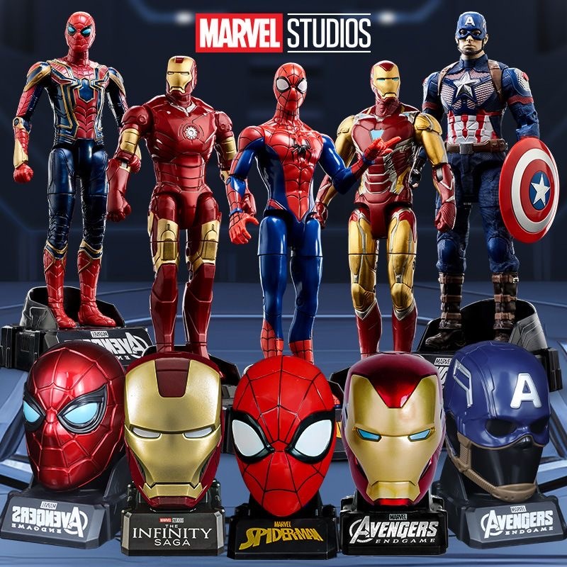 Marvel Avengers Transformation ของเล่น Spider Man Iron Man กัปตันอเมริกา Ant-Man รูปของขวัญวันเกิดเด็ก