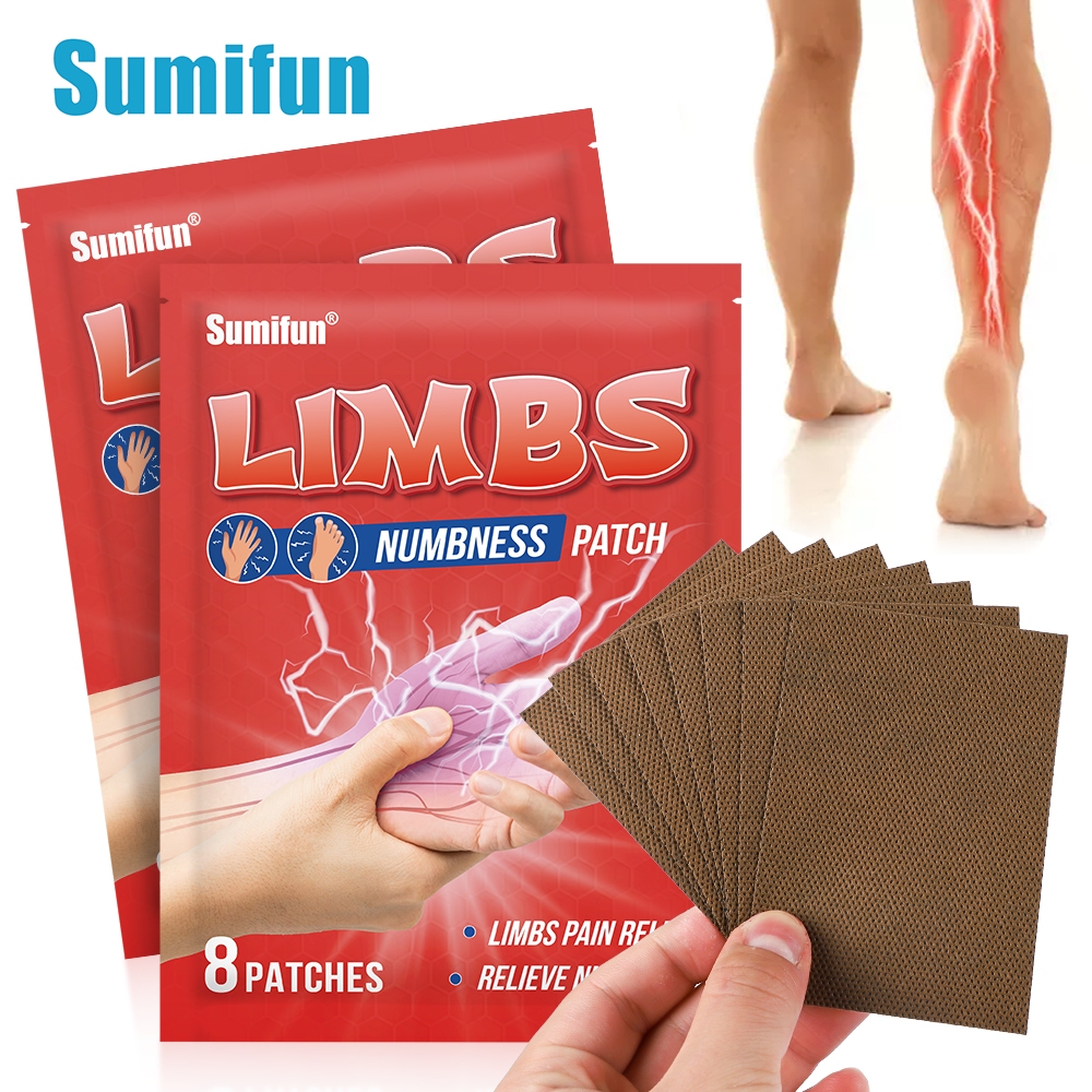 8 ชิ้น Sumifun Finger Joint Relief Patch Ease Teagun Discomfort Body Massage Plaster