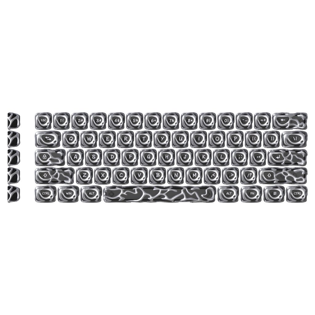 XVX Venom Keycap ชุด ABS + PC Contour Keycaps 4.0 ออกแบบสําหรับคีย์บอร์ด Gaming/Typing ทนทาน ABS วัส