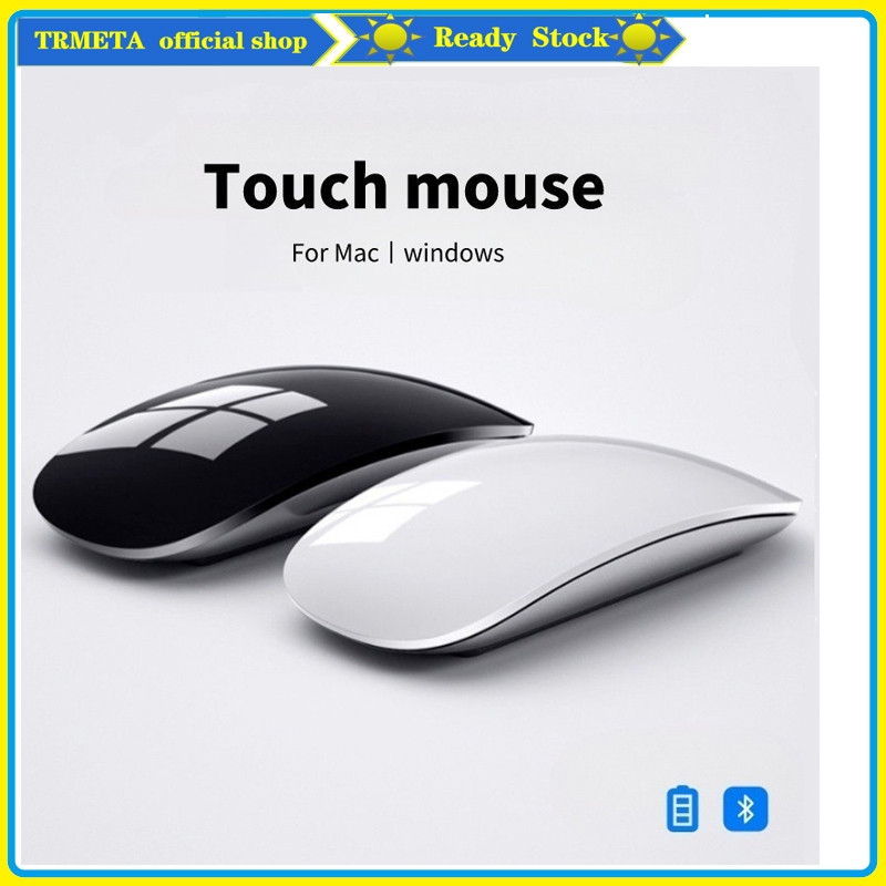 เมาส์บลูทูธไร้สาย Bluetooth 2.4GHz Mouse แบบบางพิเศษ เสียงเงียบ สําหรับ MacBook Tablet CP Laptop