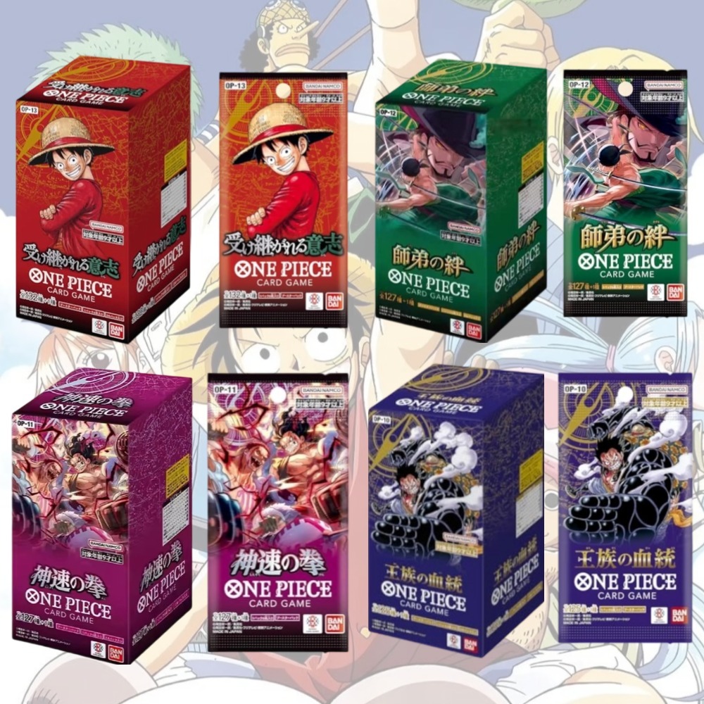one piece card OP10/OP11/OP12/OP13 Bandai Luffy การ์ด anime เกมกระดาน booster pa