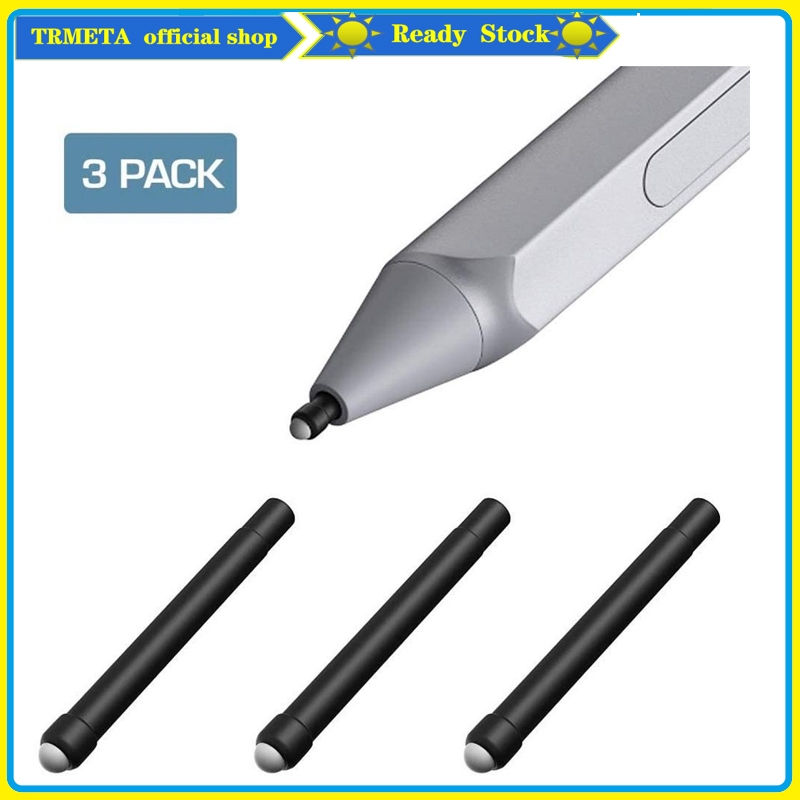 3 ชิ้นสําหรับ Microsoft High Sensitivity Surface Pen Refill Sensitive Fine ยาง HB Nib Surface Stylus ปากกาเคล็ดลับสําหรับ Surface Pro4 Pro5 Pro6 Pro7 go 2/3