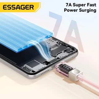 Essager 100W 7A USB-A To Type C สายชาร์จเร็วสําหรับ Huawei OPPO มีหลายสีให้เลือก