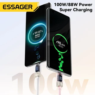 Essager 100W 7A USB-A To Type C สายชาร์จเร็วสําหรับ Huawei OPPO มีหลายสีให้เลือก