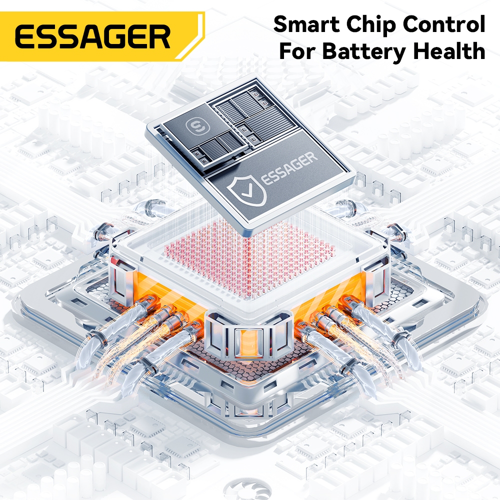 Essager สาย Type-C ถึง Type-C 240W / 100W PD Fast Charging USB C ถึง USB C สายไฟ E-Marker ชิปสําหรับโทรศัพท์ IP Samsung - รูปที่ 5