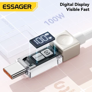 Essager 7A 100W สาย USB C Type-C ชาร์จเร็ว USBC Charger Type C สายเคเบิลข้อมูลสําหรับ Huawei Oppo