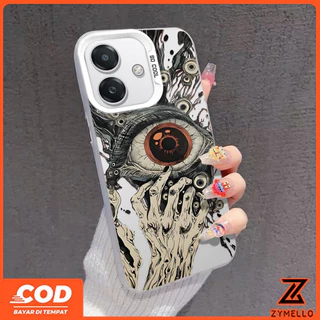 เหมาะสําหรับ OPPO Reno16F 16Pro 15F 15ProMax 14F 14Pro 13F 13Pro 12F 12Pro 11F 11Pro 10Pro 8T 8Z 7Z 6Z High-end แฟชั่น Eye of Cthulhu IMD กันกระแทก TPU เคสโทรศัพท์