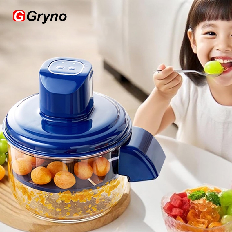 Gryno เครื่องปอกเปลือกผักและผลไม้,ปอกทันที25วินาที,เครื่องปอกไฟฟ้าแบบชาร์จไฟได้,ผลไม้ขนาดเล็กองุ่นกระเทียมมะเขือเทศเชอร์รี่เครื่องกําจัดผิ