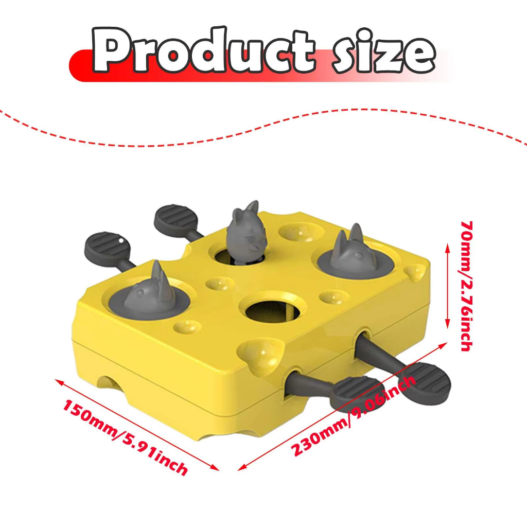 ของเล่นป้อนปริศนาแมว - เครื่องป้อนช้าพลาสติกที่ทนทานและเกมลดวัยพร้อมกิจกรรมเสริมสร้างจิตสําหรับแมวในร่ม - รูปที่ 4