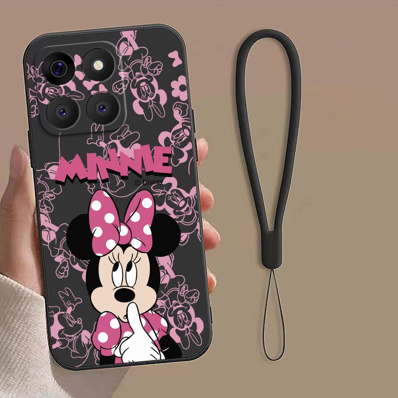 Honor 400 Smart Honor X7d Disney Silicon Case Cute Minnie Case Soft Liquid Rubber Cover